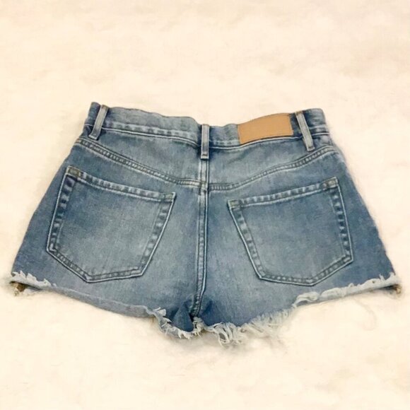 PacSun 26 (5) Vintage High Rise Women’s Denim Jeans Shorts Distressed Button Fly - Picture 5 of 11